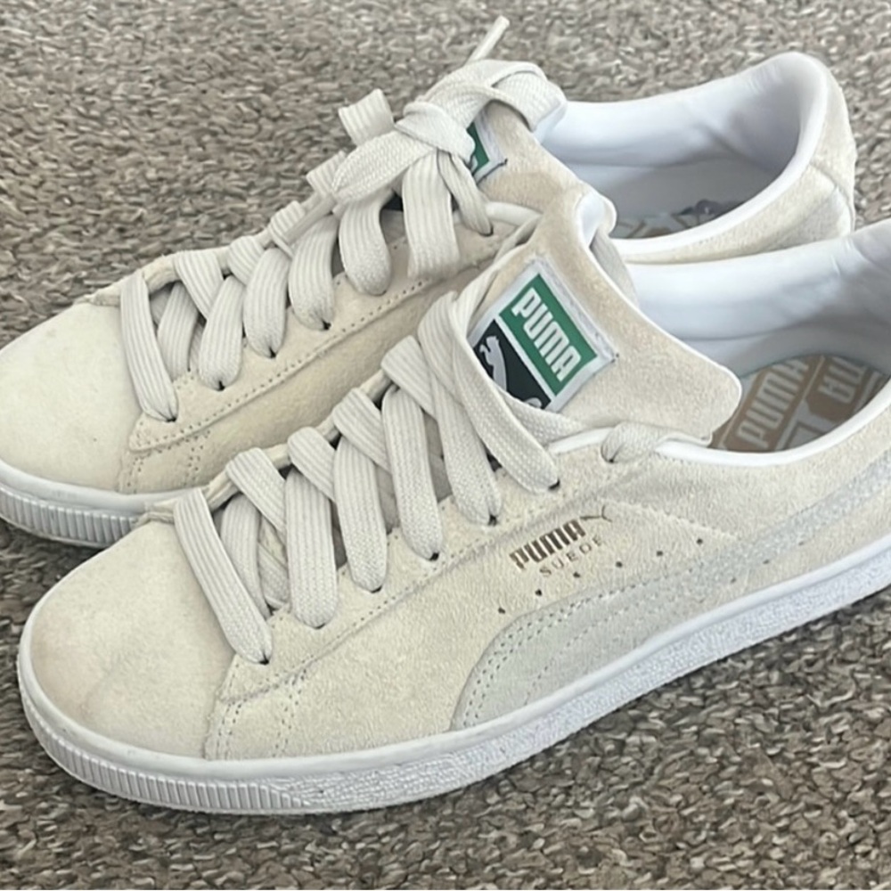 Puma Suede Sneakers in Off-White